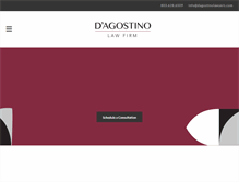 Tablet Screenshot of dagostinolawyers.com